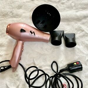 Stuart 7 Hair Dryer Set in Rose Gold and Black
